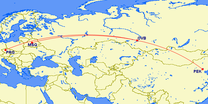 S7 Airlines Route Map Flying S7 Airlines Through Novosibirsk... - One Mile At A Time