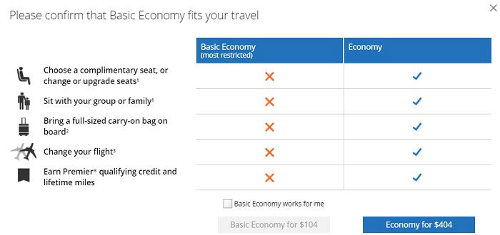 Everything to Know About United Basic Economy