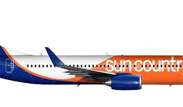 Sun Country Reveals New Livery