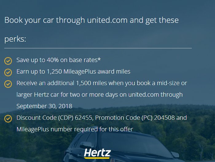 Hertz And United Slash Lucrative OneDay Rental Car Promo In Half One