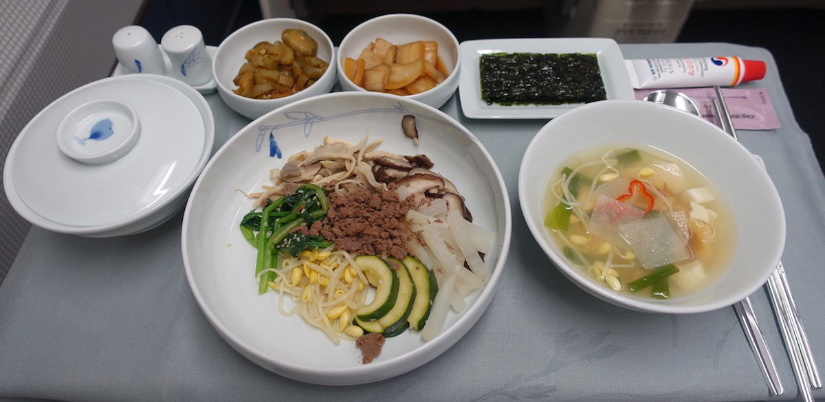 korean air business class food