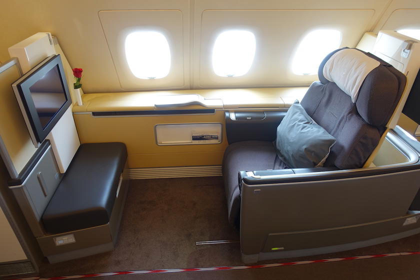 Lufthansa A380 first class cabin