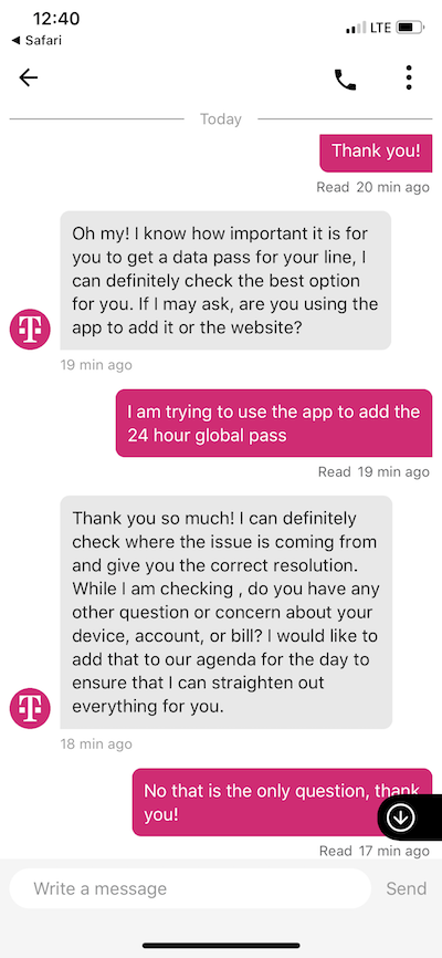 Chat t mobile