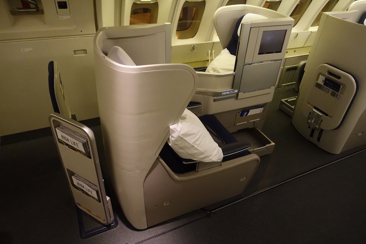 british airways 747 business class