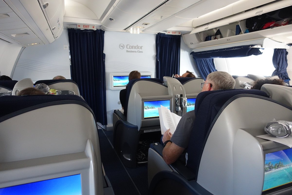 Condor business class cabin 767.