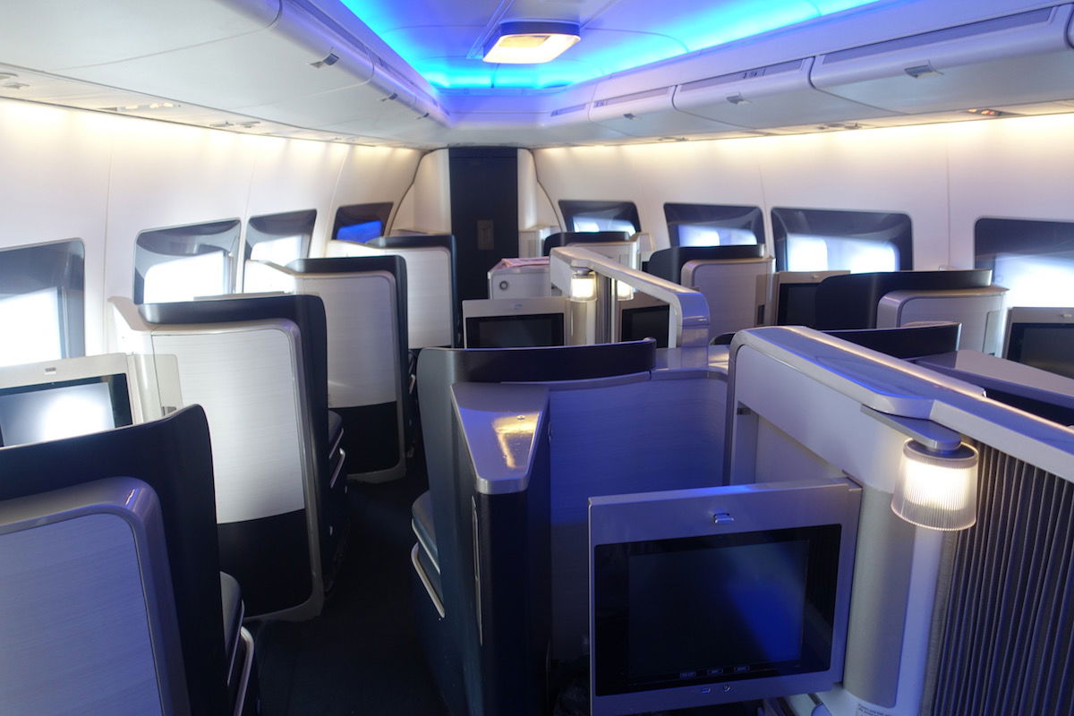 british airways 747 business class