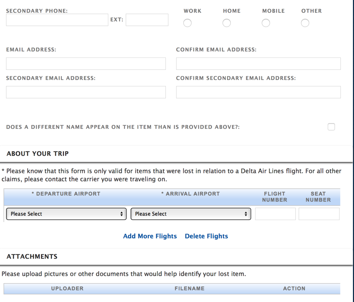 Delta lost item on flight on sale