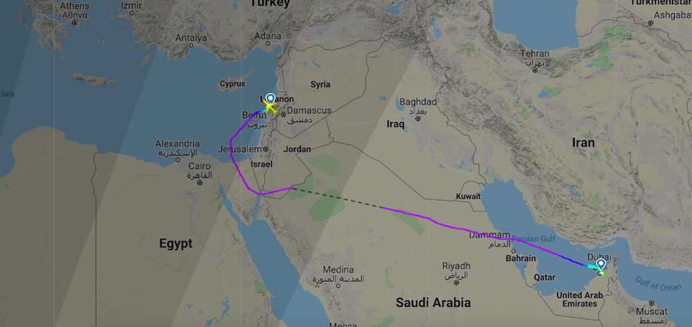 Middle East Airlines Syrian Airspace One Mile at a Time