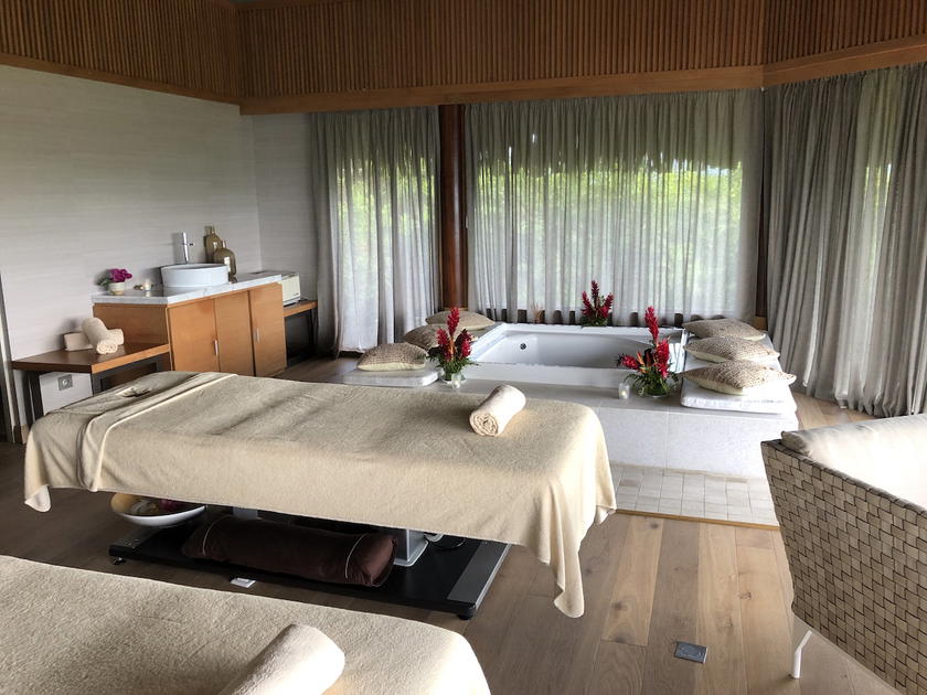 Spa or resort area at the Conrad Bora Bora Nui