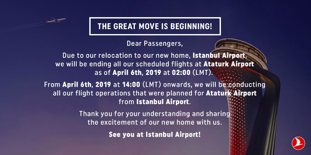 Turkish Airlines Moves All Flights to New Istanbul Airport in 41 Hours