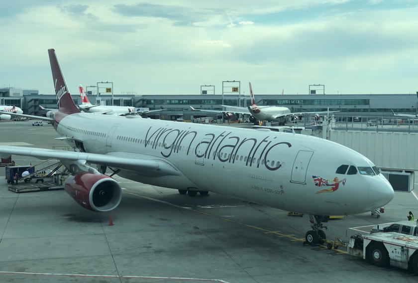 Virgin Atlantic Airbus A330 aircraft in flight