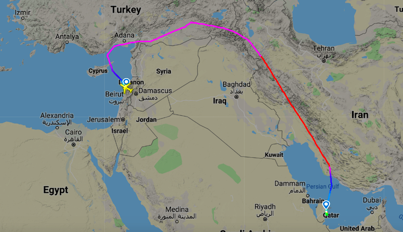 Qatar Airways Now Flying Through Syrian Airspace - One Mile at a Time