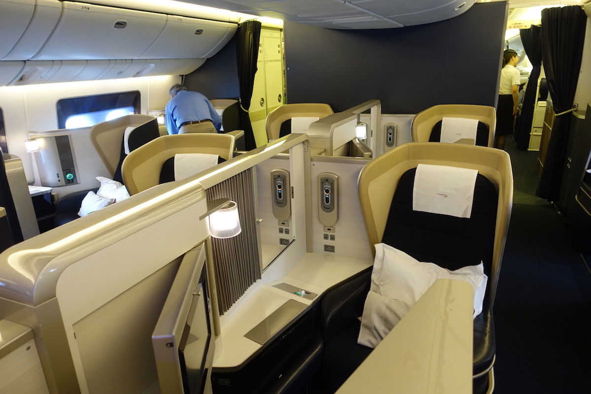 Interni del 777 della British Airways