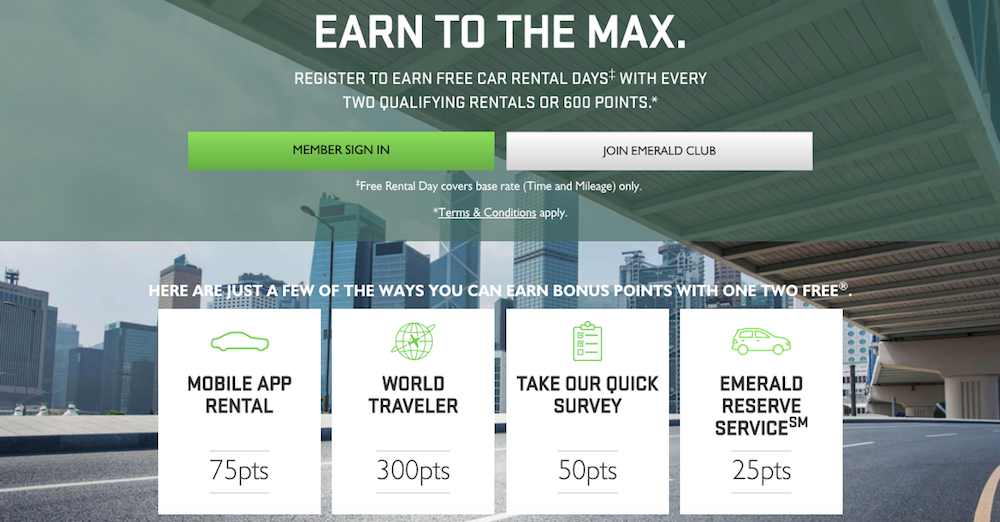 Explore with National Car Rental's One “One Two Free” Promo