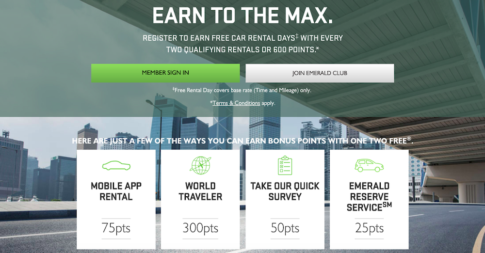 Earn 1 Free Car Rental Day for Every 2 Qualifying Rentals at National Car  Rental