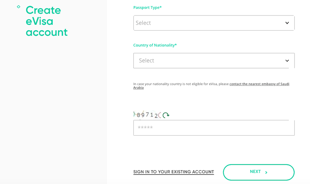 Create account