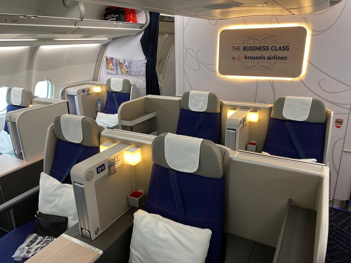 Brussels Airlines new business class seats A330.