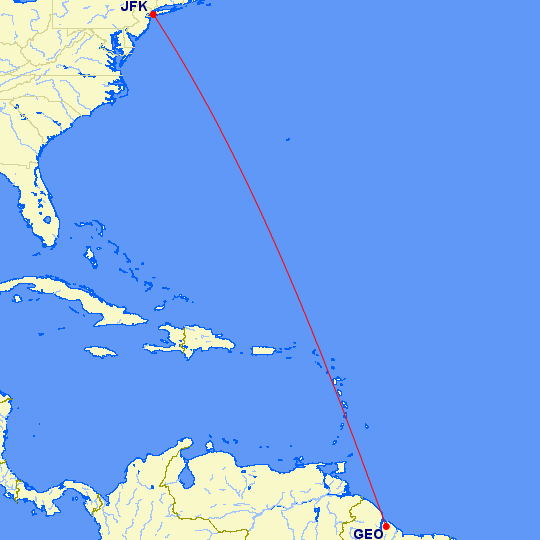 American Airlines Flights To Guyana Keep Diverting One Mile at a Time