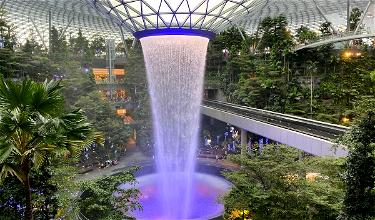 Changi Airport T2 reopens fully with 4-storey waterfall display