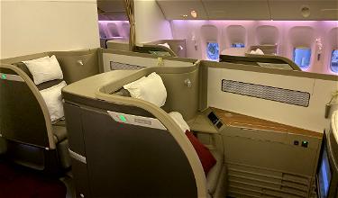 Cathay Pacific Adds First & Business Class Face Mask Exemption