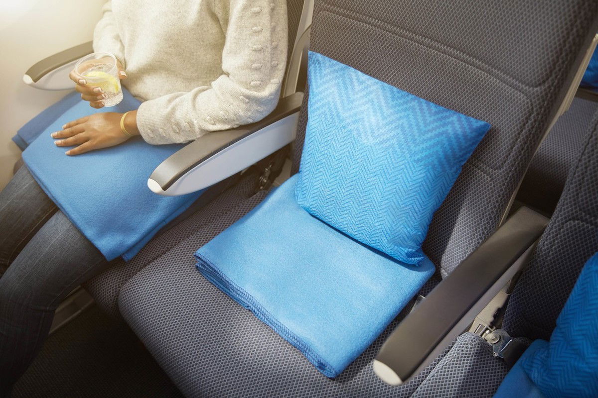 British Airways New Economy Blankets Pillows One Mile At A Time   British Airways Pillow Blanket 