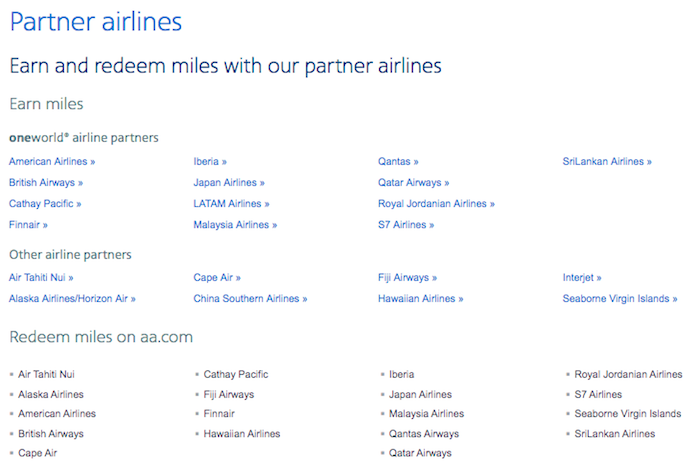 Partner airlines