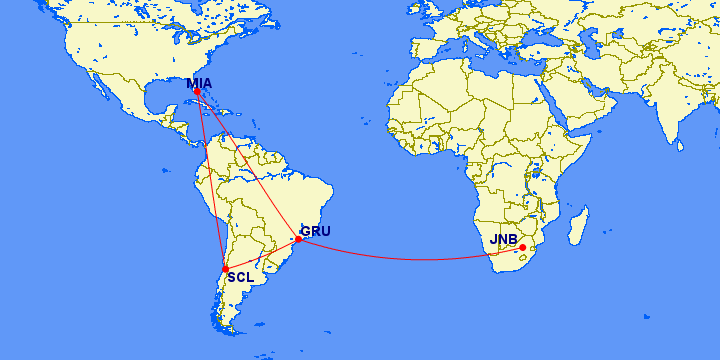 LATAM Brasil Delays Restart Of Sao Paulo Guarulhos-Johannesburg Route