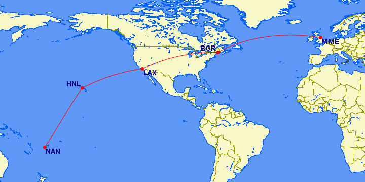 Fiji Airways 737 s Epic Journey To Europe One Mile at a Time