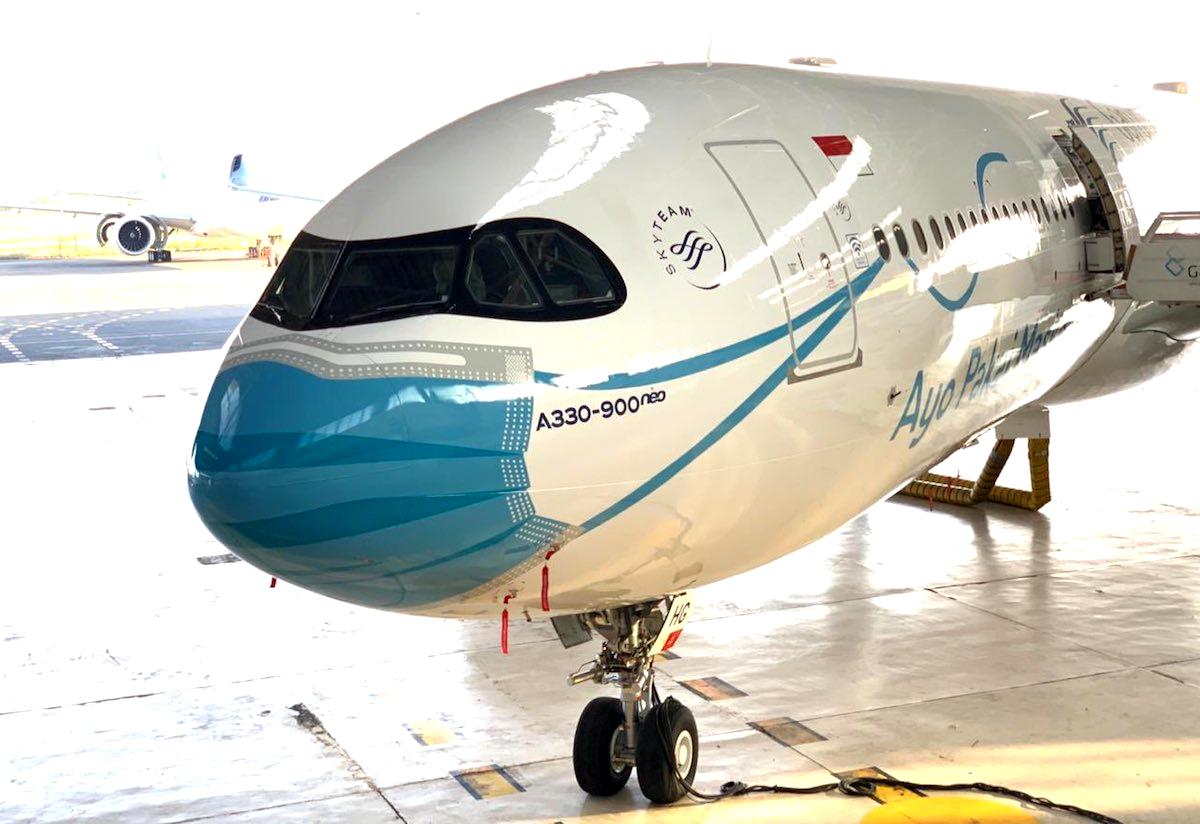 Garuda Indonesia S Masked A330 900neo One Mile At A Time