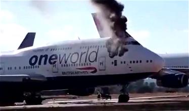 Sad: Retired British Airways 747 Catches Fire