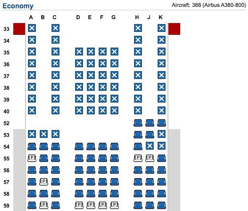 Emirates A380 Economy Seat Map Emirates Premium Economy, Refreshed A380 Cabins - One Mile At A Time