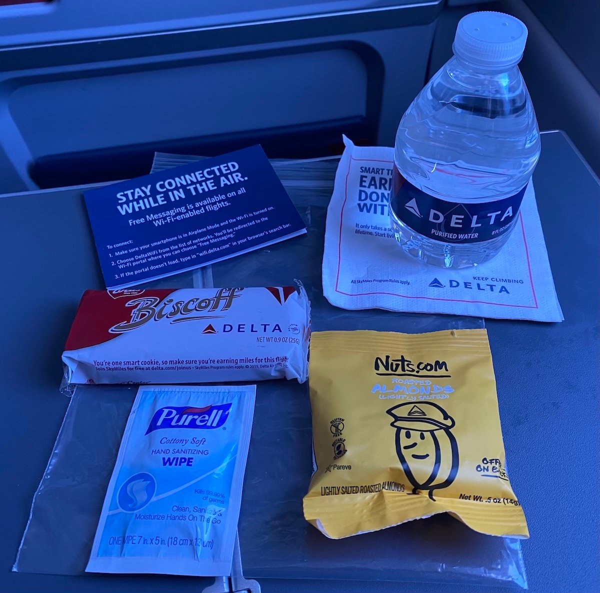 Delta First Class Snacks 2024 - Morna Tiertza