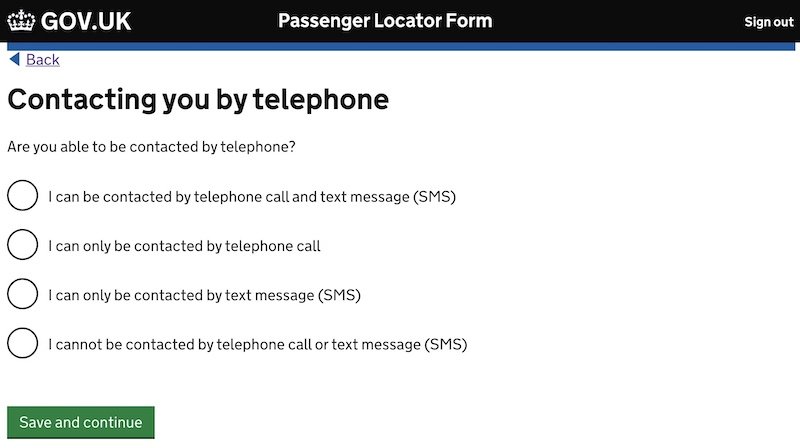 Form uk locator UKâ€™s passenger