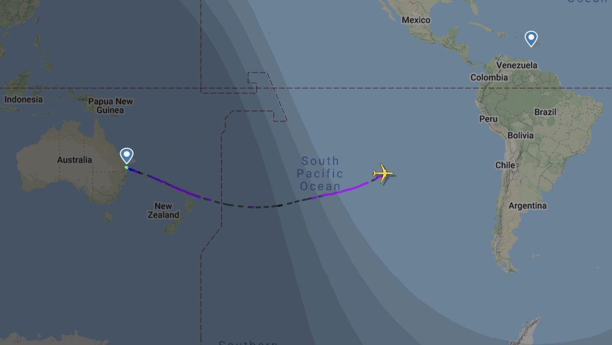 Cool Qantas 787 Flies 10 000 Miles To Saint Lucia One Mile at