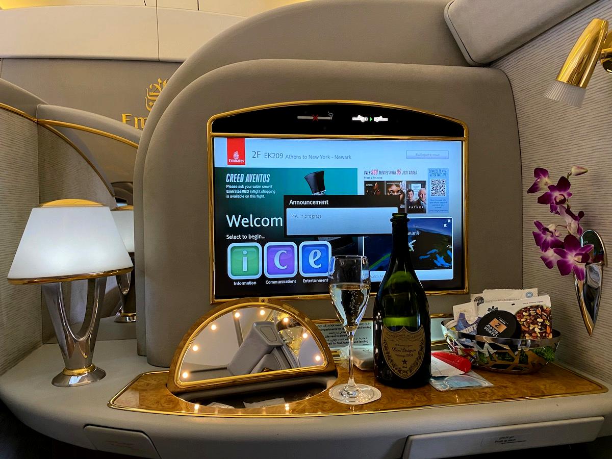 Review: Emirates 777 First Class Athens To Newark