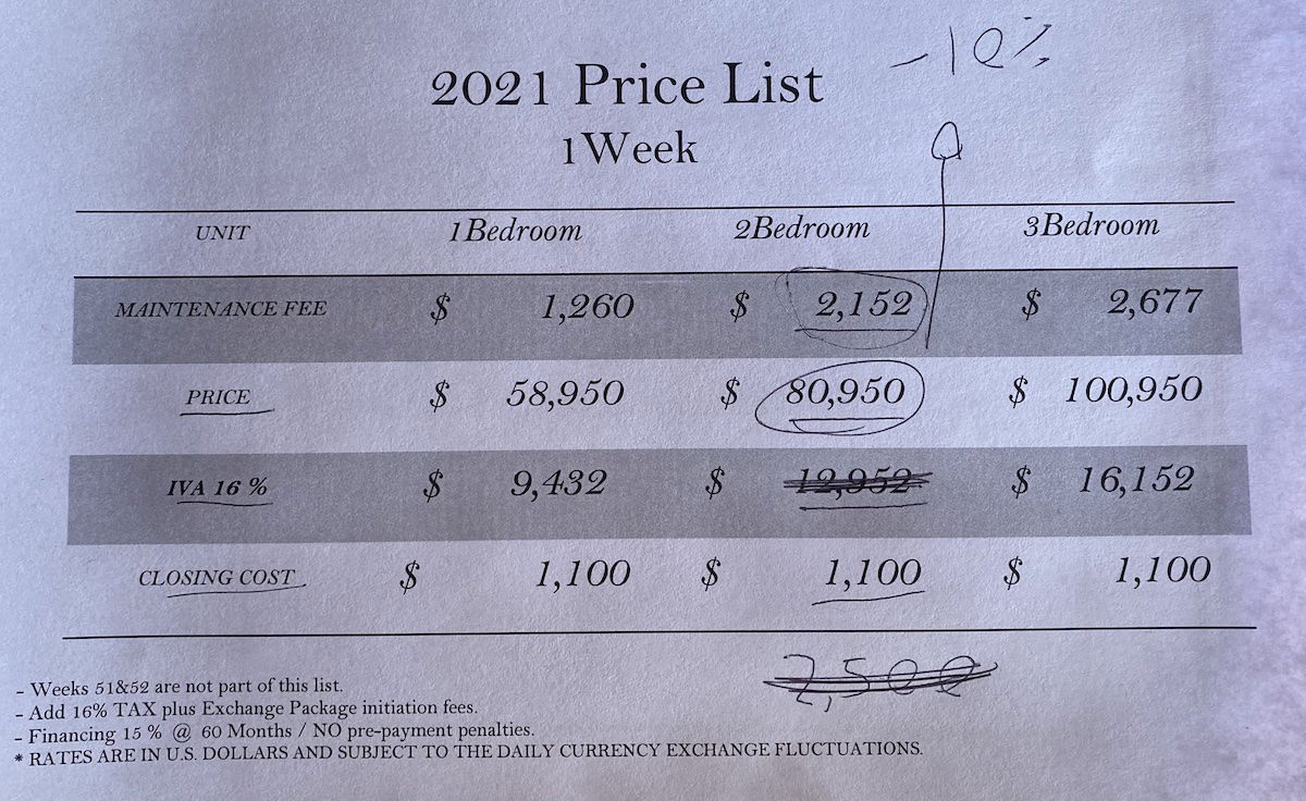 Marriott Vacation Club Maintenance Fees