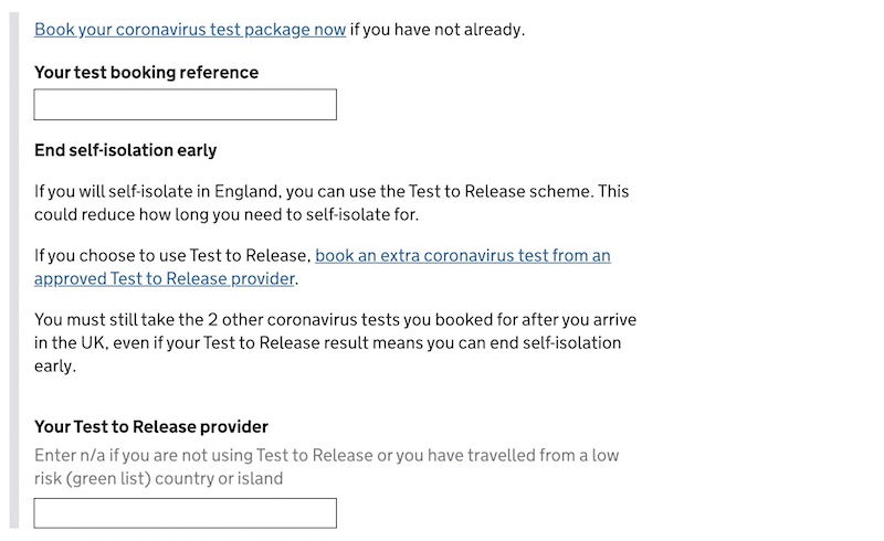 uk passenger locator form ba