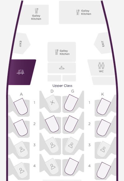 Atlantic Flight Seating Chart