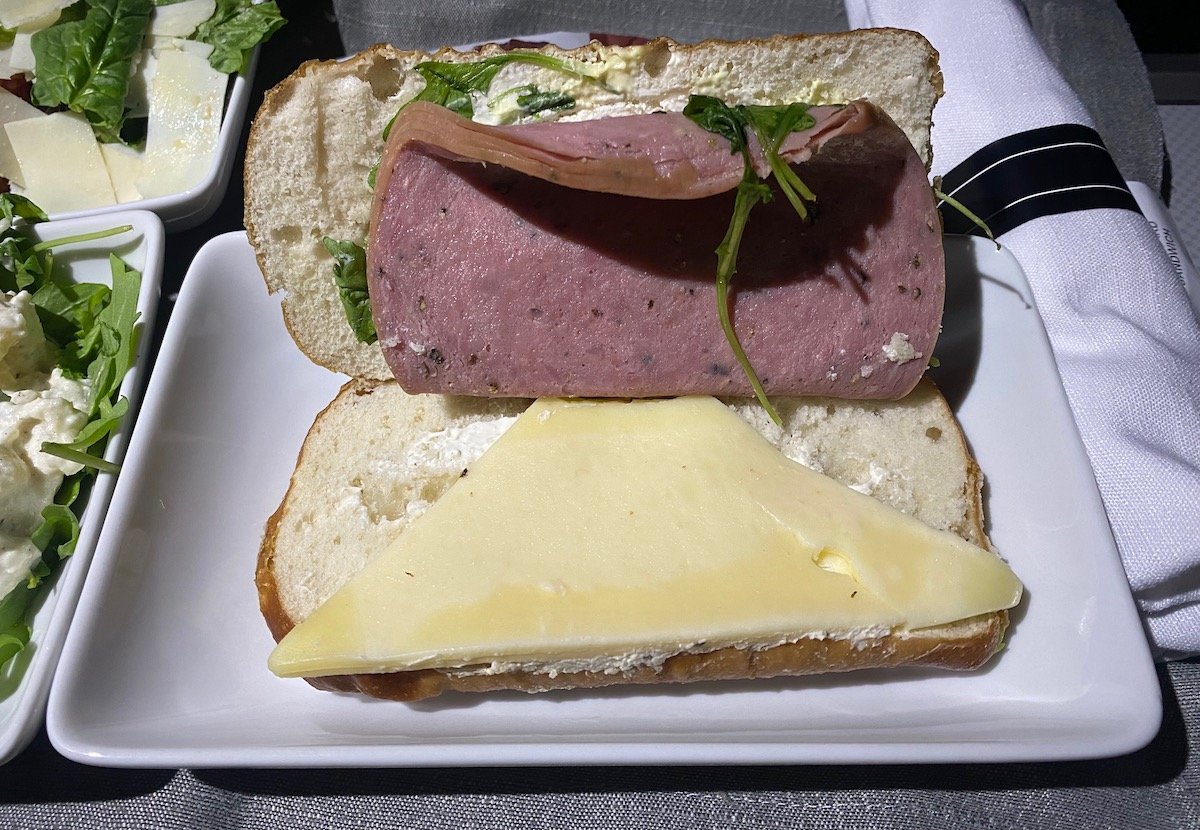 American Airlines' First Class "Turkey" Sandwich