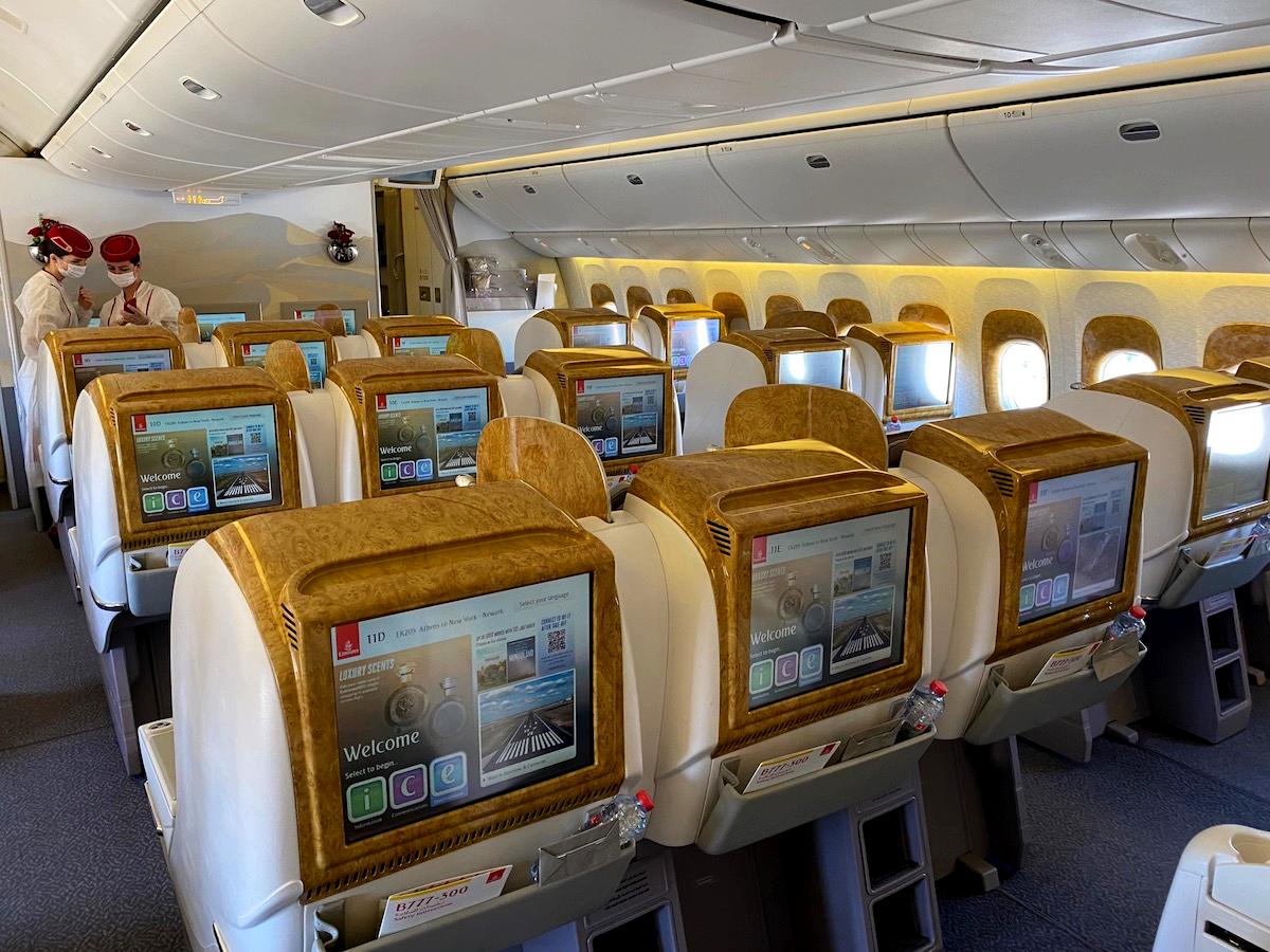 Review Emirates Disappointing 777 Business Class One Mile At A Time