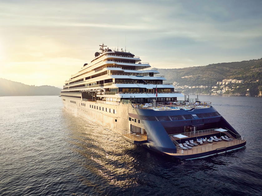 Ritz-Carlton Yacht Collection's Evrima ship at sea