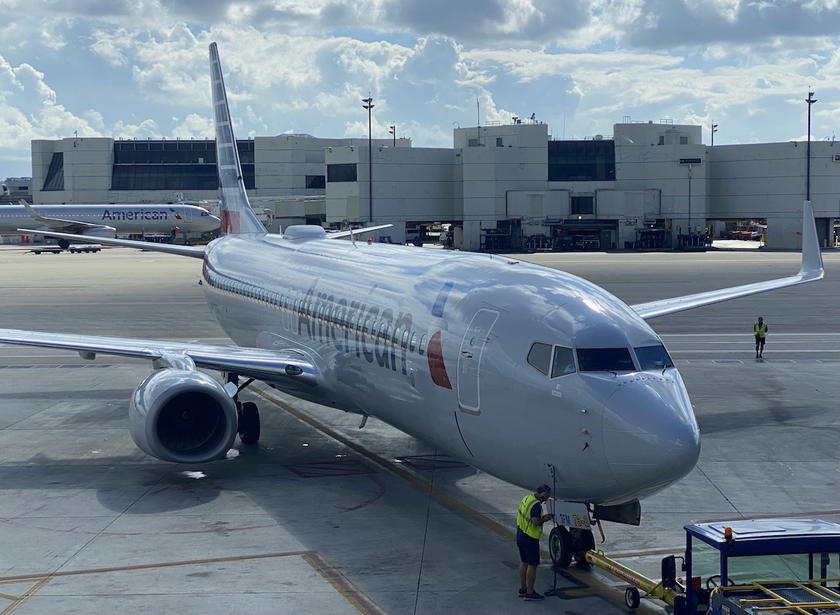 American Airlines Boeing 737-800 parked at Miami International Airport