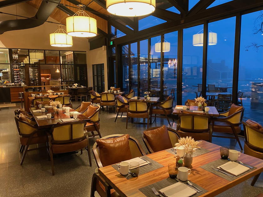 Dining area at the Four Seasons Napa Valley