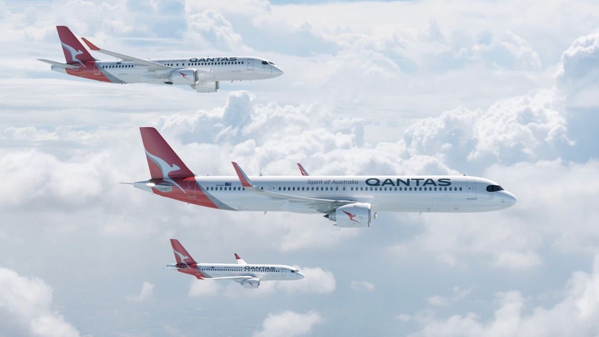 Qantas Ordering Airbus A321XLR & A220-300