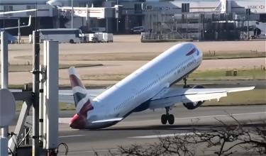 Wild British Airways Aborted Landing At Heathrow