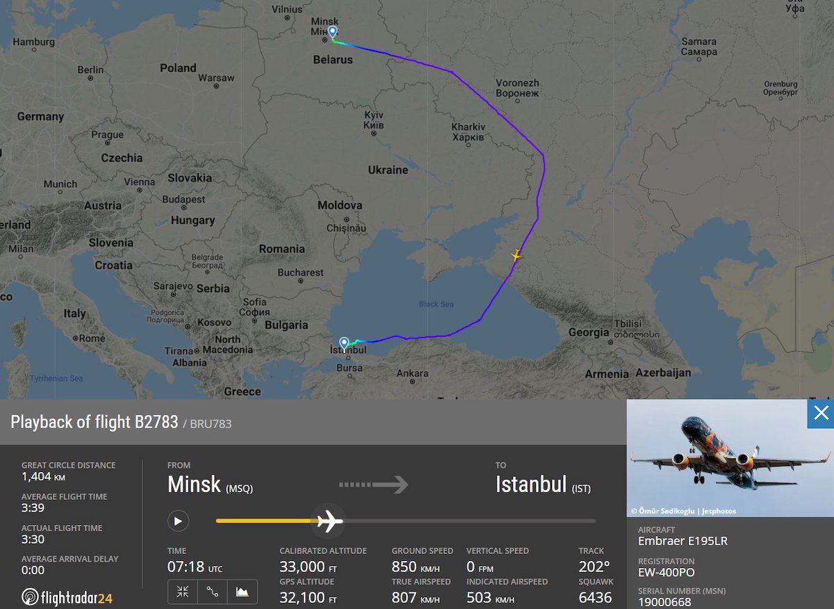 Belavia s Very Very Long Flight To Istanbul One Mile at a Time