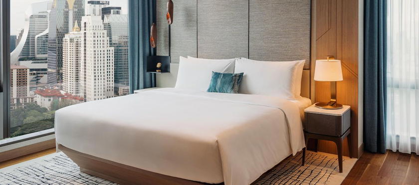 Guest room at the Kimpton hotel in Bangkok