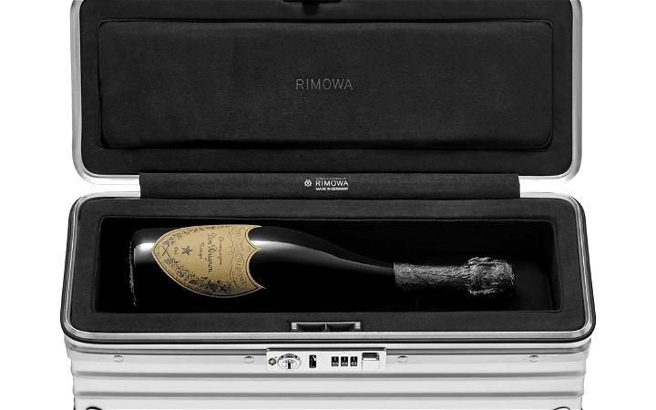 RIMOWA Topas Titanium Wine Case Champagne Case 100L Champagne Gold Color