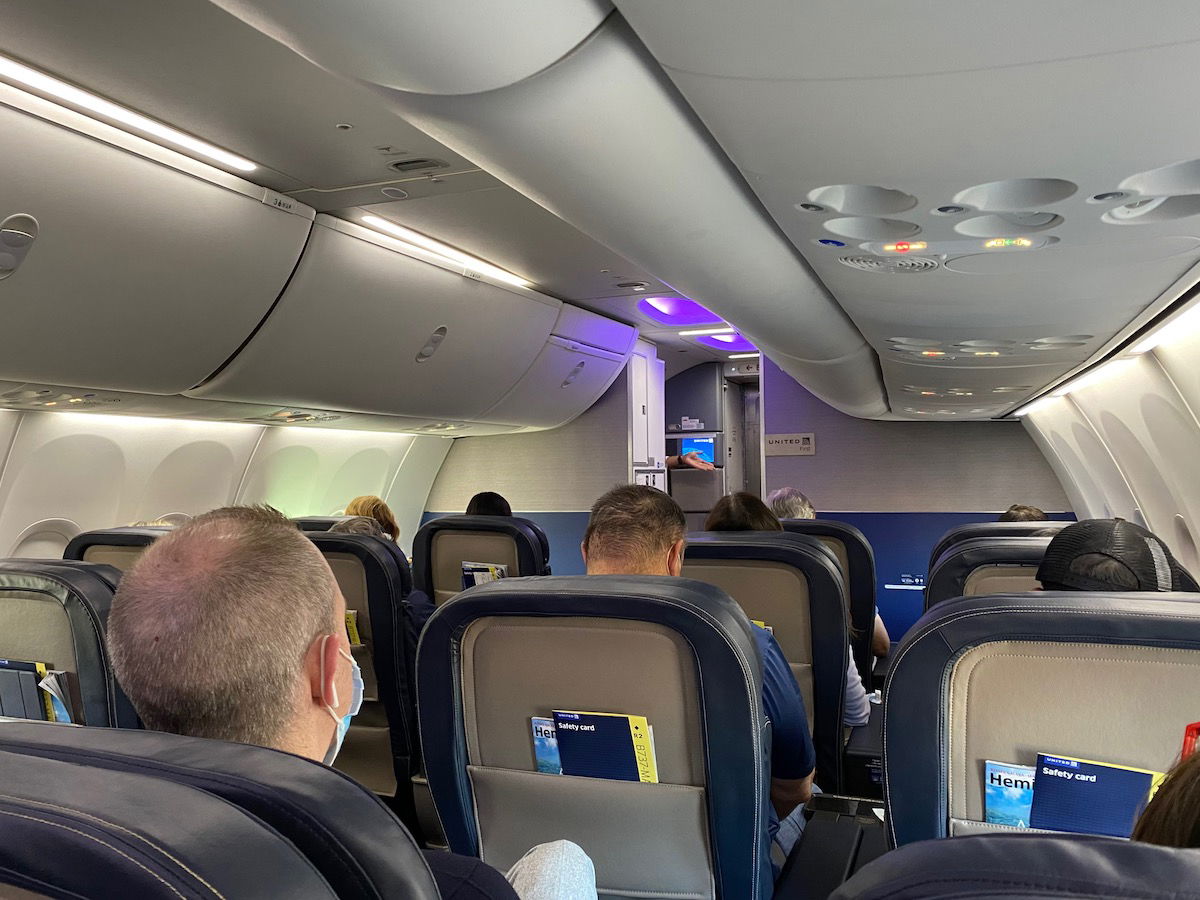 United Airlines 737 Interior