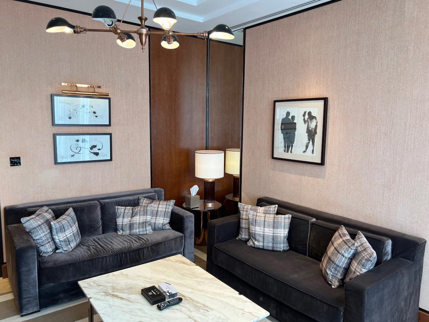 Suite interior at the Waldorf Astoria Dubai International Financial Centre